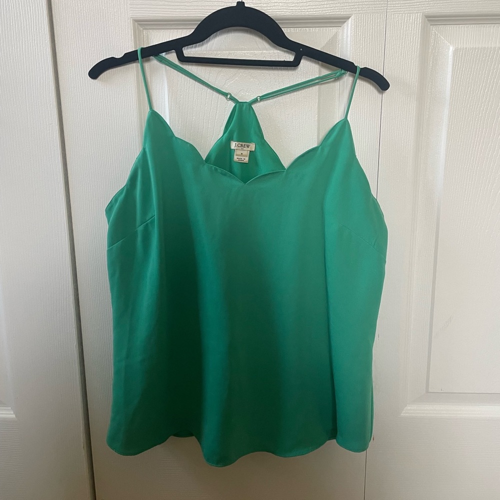 JCrew Kelly green strappy tank